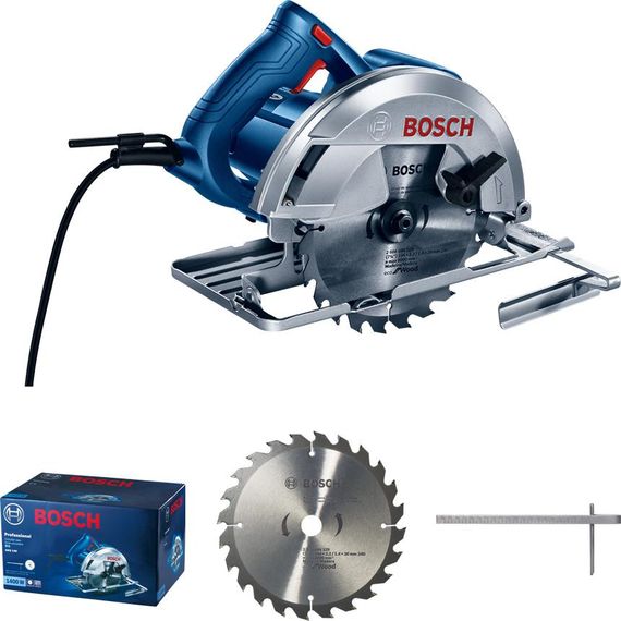 Пила дисковая GKS 140, ручная, 1400Вт, 184мм, 20мм, 3.7кг + Пильный диск Eco for wood (0.601.6B3.020) | Зображення 9