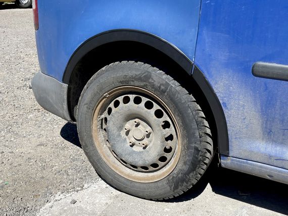 Накладки на арки (чорний мат) Коротка база, 1 зсувні двері (пластик) для Volkswagen Caddy 2004-2010 рр | Зображення 3
