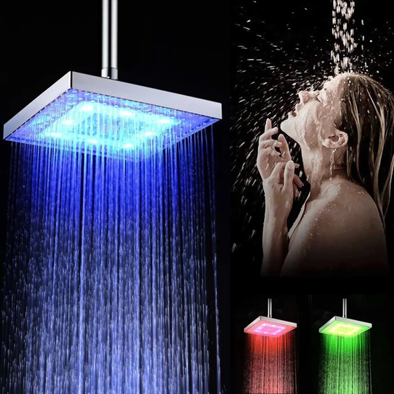 Насадка для душу з LED підсвічуванням RGB LED SHOWER Світлодіодна Лійка | Зображення 1