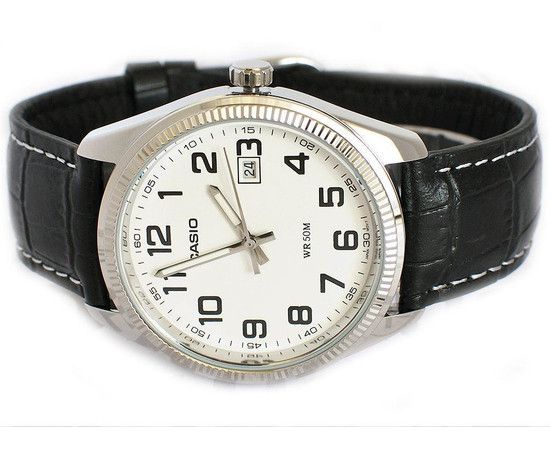 Класичні жіночі кварцові наручні годинники Casio оригінал Collection LTP-1302PL-7BVEF з шкіряним ремінцем | Зображення 1