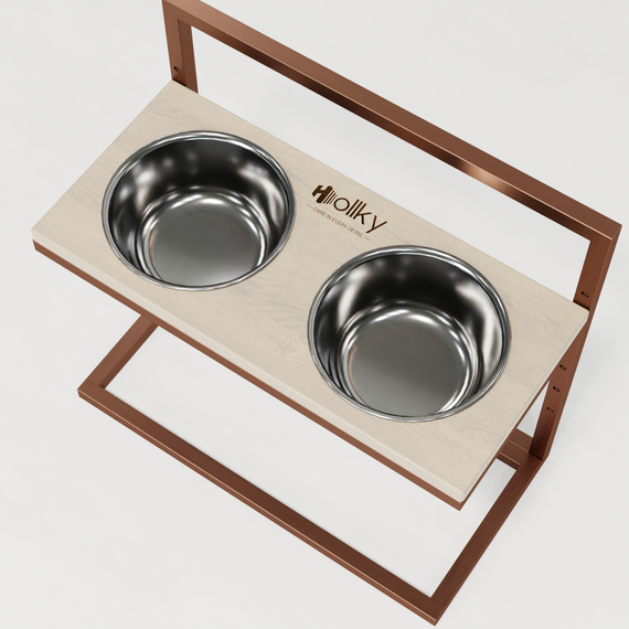 Миски на регулируемой подставке для больших собак Hollky Flex L (2 × 1.8 л) FL-502850-GLWH | Зображення 5