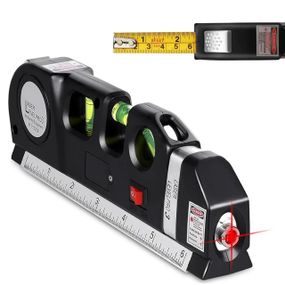 Лазерний рівень з вбудованою рулеткою, LASER LEVEL PRO3 / Нівелір рідинний для будівельних робіт