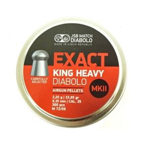 JSB King Heavy MKII, 6,35 мм, 2,2 г, 300 шт