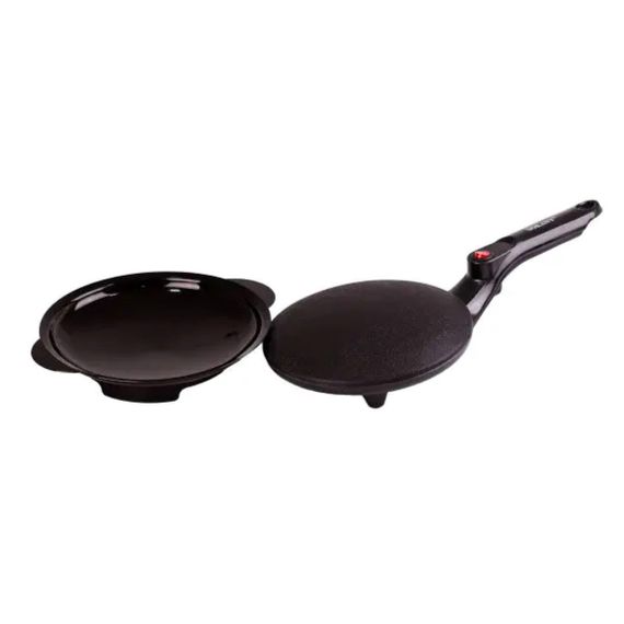 Сковорода для млинців електрична з антипригарним покриттям діаметр 20 см Sokany 650 Вт SK5208 | Зображення 1