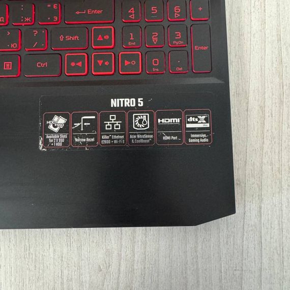 Игровой ноутбук Б-класс Acer Nitro 5 AN515-57 / 15.6" (1920x1080) IPS / Intel Core i5-10300H (4 (8) ядра по 2.5 - 4.5 GHz) / 8 GB DDR4 / 256 GB SSD / nVidia GeForce GTX 1650, 4 GB GDDR5, 128-bit / WebCam / HDMI б/у | Зображення 4