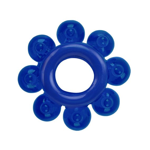 Набір ерекційних кілець Chisa GK Power Cock Rings з різними структурами, сині sexstyle | Зображення 1