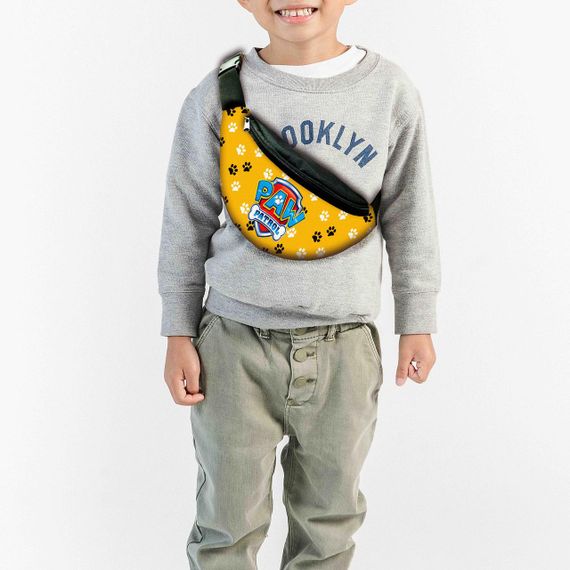 Сумка-бананка дитяча щенячий патруль "RAW PATROL" 32х15см, через плече для хлопчика (00277)