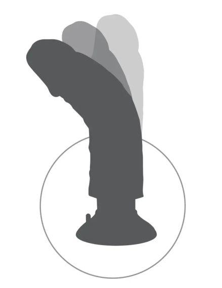 Вібратор King Cock з мошонкою, що знімається, і присоскою (13,3 см) Sex Aura | Зображення 3