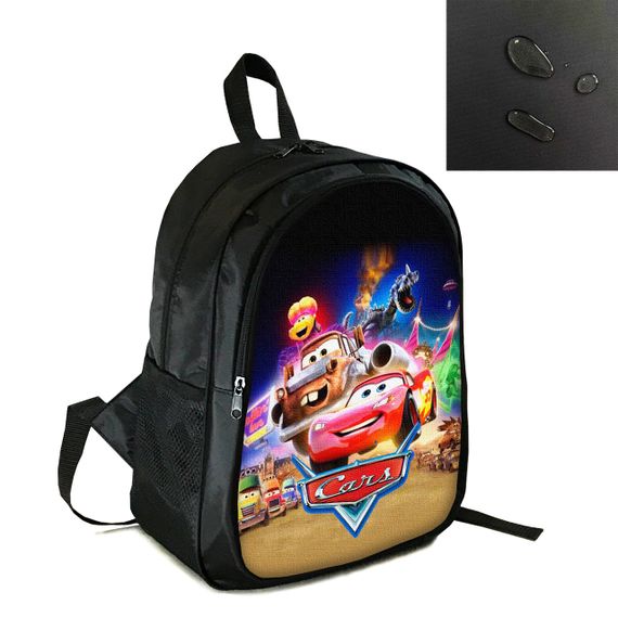 Рюкзак шкільний/міський 38×28см з принтом Тачки Блискавка МакКвін дитячий, підлітковий, спортивний (4265)