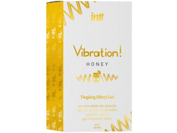Жидкий вибратор Intt Vibration Honey (15 мл), густой гель, очень вкусный, действует до 30 мин | Зображення 2
