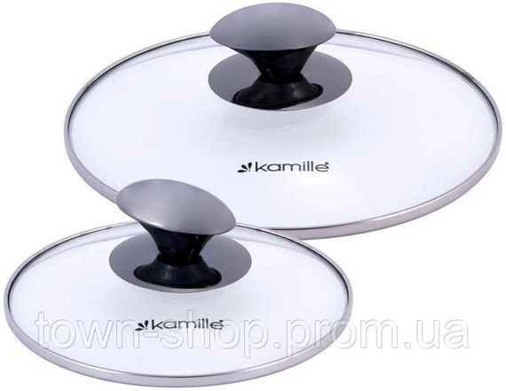 Набор 2 кастрюли Kamille Groningen 1.5л, 3л из нержавеющей стали с 5-слойным индукционным дном KM-4925 | Зображення 4