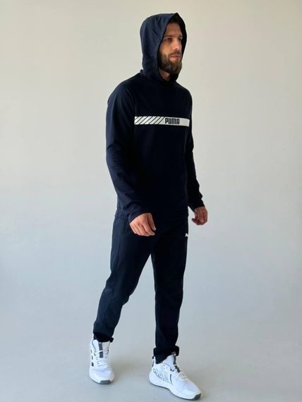 Костюм з худі Puma темно-синій | Зображення 2