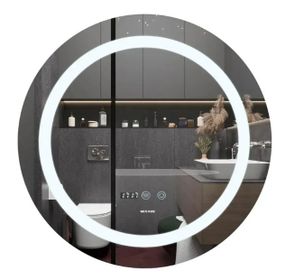 Дзеркало Mixxus Plain MC02-60 (годинник, LED-підсвічування, антизапотівання) (MI6012)