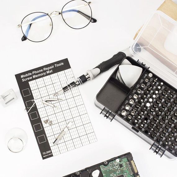 Набір прецизійних викруток та біт (115в1) для ремонту техніки, в кейсі / Багатофункціональна викрутка для ремонту телефонів та | Зображення 5