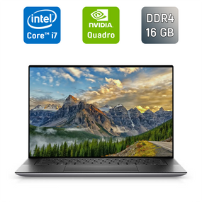 Мобильная рабочая станция Dell Precision 5560 / 15.6" (1920x1080) IPS / Intel Core i7-11850H (8 (16) ядер по 2.5 - 4.8 GHz) / 16 GB DDR4 / 512 GB SSD / nVidia Quadro T1200, 4 GB GDDR6, 128-bit / TouchID / WebCam / Windows 10 б/у