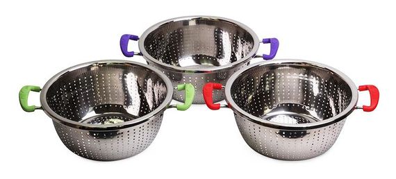 Друшляк Kamille Wiltze Ø22см з силіконовими ручками