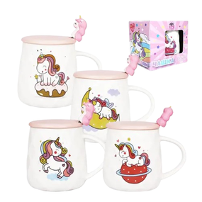 Чашка Baby Unicorn 400мл с крышкой и ложкой 20623 S&T