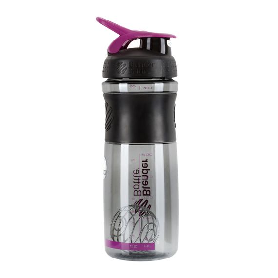 Шейкер спортивний (пляшка) BlenderBottle SportMixer 28oz/820ml Black/Plum (Original) | Зображення 6