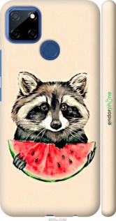 Чохол на Realme 7i Єнотик з кавуном "4605m-2486-2448"