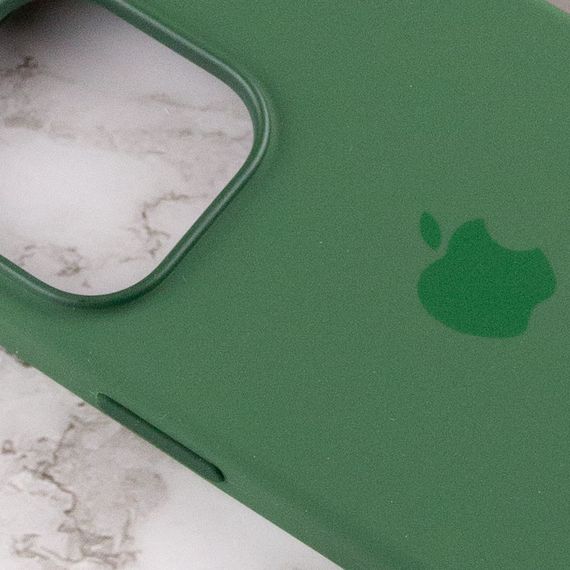 Чохол Silicone case (AAA) with Magsafe and Animation для Apple iPhone 13 Pro (6.1") Зелений / Clover | Зображення 5