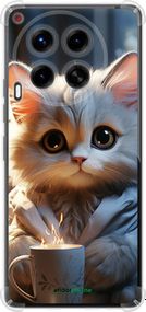 Чохол на Tecno Camon 30 4g Білий кіт "5646sp-3712-2448"