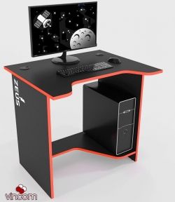 Стол геймерский ZEUS Sputnik черно-красный