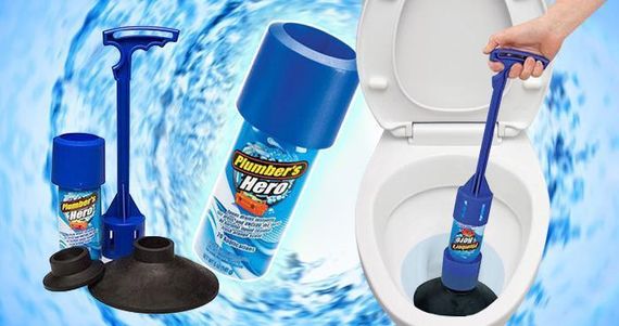 Вантуз для унітазу та каналізаційних труб Plumber's Hero