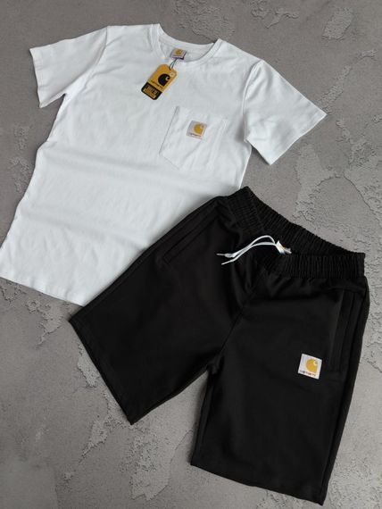 Набір Carhartt біла футболка чорні шорти | Зображення 5