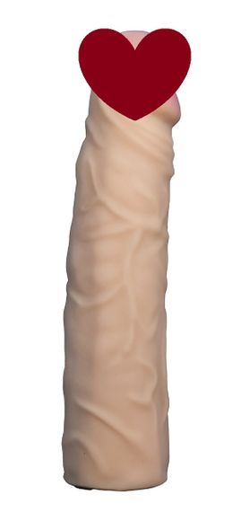 Насадка для страпона тілесна EGZO CIBERSKIN NSTR02 ( 20,5 см х 4,2 см ) Sex Aura