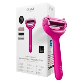 Ролер для голкової мезотерапії обличчя та тіла GESKE MicroNeedle Face&Body Roller 9в1 magenta