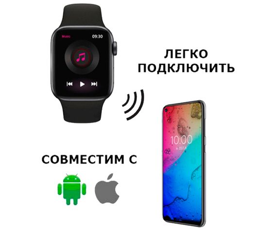 Смарт часы 1.75" XPRo Smart Watch 7 F10 Plus 44 мм черные (F10 Plus_1060) | Зображення 4