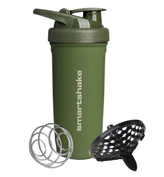 Шейкер спортивний SmartShake металевий Reforce Stainless Steel 30oz/900 мл Army Green (11153001)