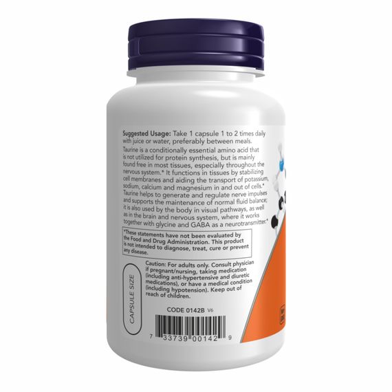 Taurine 1000mg - 250 vcaps | Зображення 2