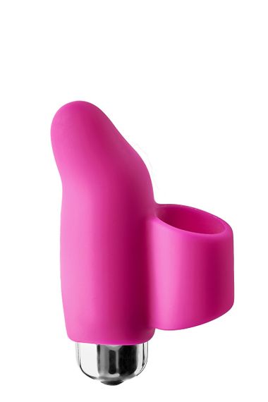 Вібратор на палець, насадка з вібрацією Dream Toys FLIRTS FINGER VIBE PINK — силікон, 10 режимів, знімна куля | Зображення 1