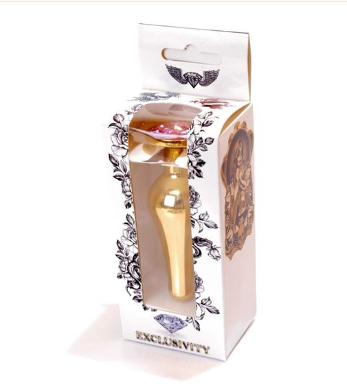 Анальна пробка - Jewellery Gold BUTT PLUG- Rose Sex Aura | Зображення 4