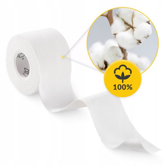 Стрічка кінезіологічна (кінезіо тейп) 4FIZJO Rigid Tape 3.8 см x 10 м жорстка White (P-5905973400817) | Зображення 5