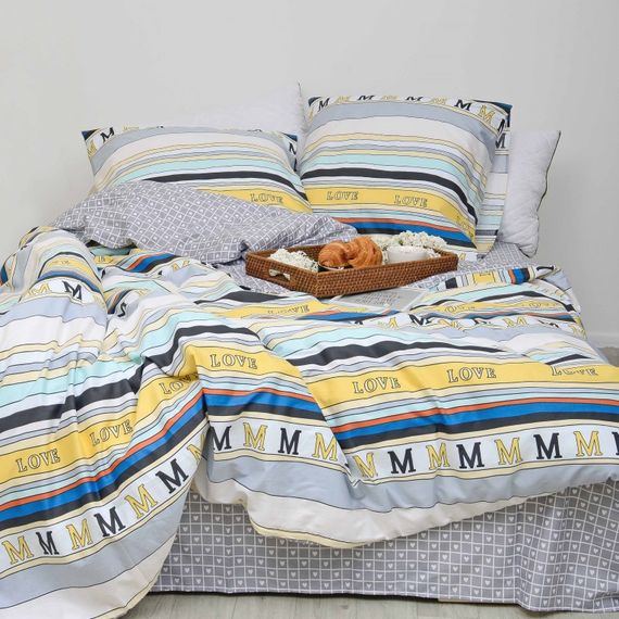 Постельное белье евро Viluta Сатин Twill 535-E 220х200 см