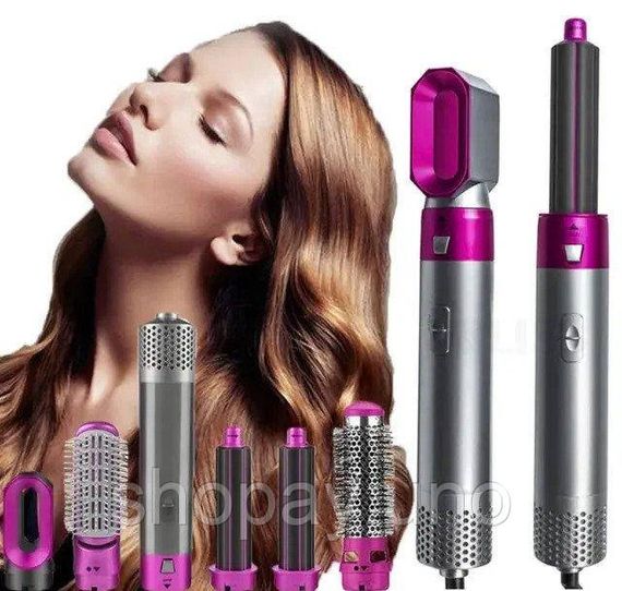 Стайлер 5в1 Hot Air Styler для різних типів волосся з функціями надання об'єму, випрямлення, укладання