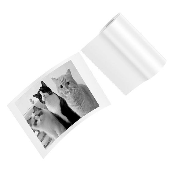Фотобумага для детских фотоаппаратов HOCO Print paper для children printing camera, 5шт, White. Box | Зображення 3
