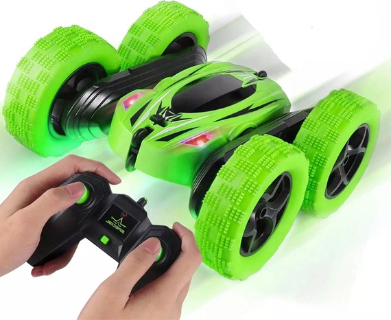 Машинка перевертень всюдихід трюкова на радіокеруванні Ydjia Stunt Car D828 Green | Зображення 5