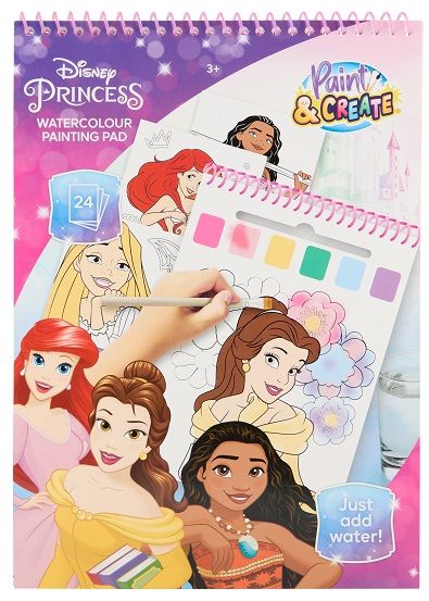 Водна розмальовка Disney 24 аркуші Princess