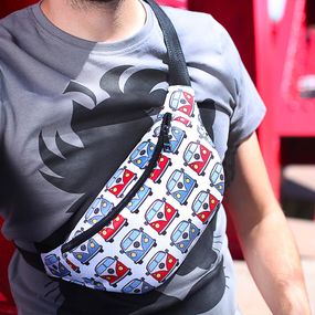 Сумка на пояс бананка Bumbag Volkswagen 27x16 см (BB_20J004_BL)