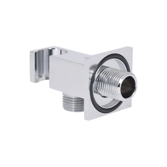 Підключення з тримачем для шланга Qtap Spojeni прямоугольне QTCRMBH130 Chrome (Fixsit) | Зображення 2