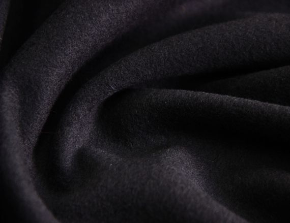 Пальтовая итальянская шерстяная натуральная ткань темно-синяя однотонная CH 154 | Зображення 1