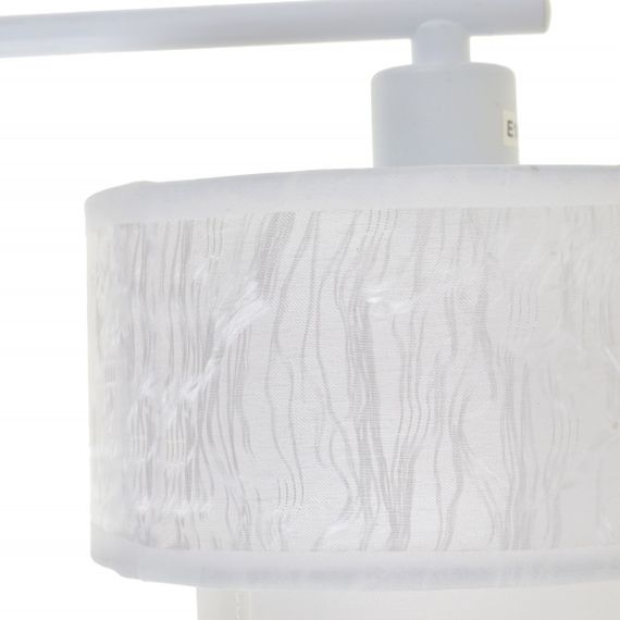 Бра настенное накладное с абажуром минимализм BKL-499W/1 E14 CH+WT | Зображення 3