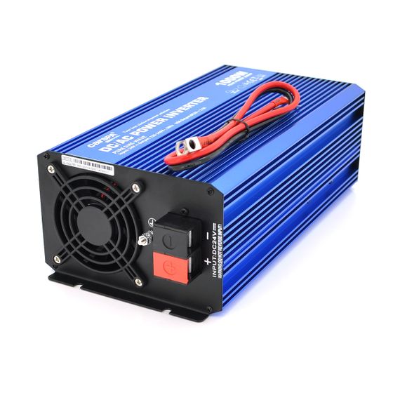 Інвертор напруги Carspa-SINUS P1000-242  (1000Вт), 12/220V, 1xShuko, 1USB, клеми, Box Q4 | Зображення 1