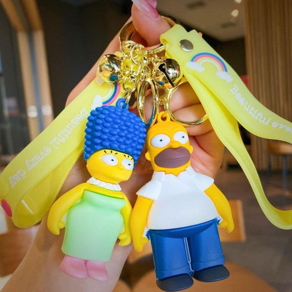 Брелок Simpsons Сувенир для Фанатов Гомер Симпсон для Ключей Рюкзака Сумки на Подарок | Зображення 1