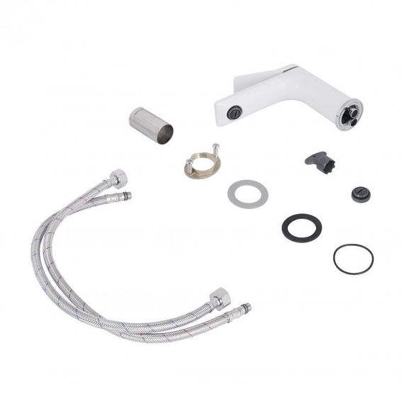 Смеситель для раковины Qtap Presto QTPRE270CRW45576 Chrome/White | Зображення 3