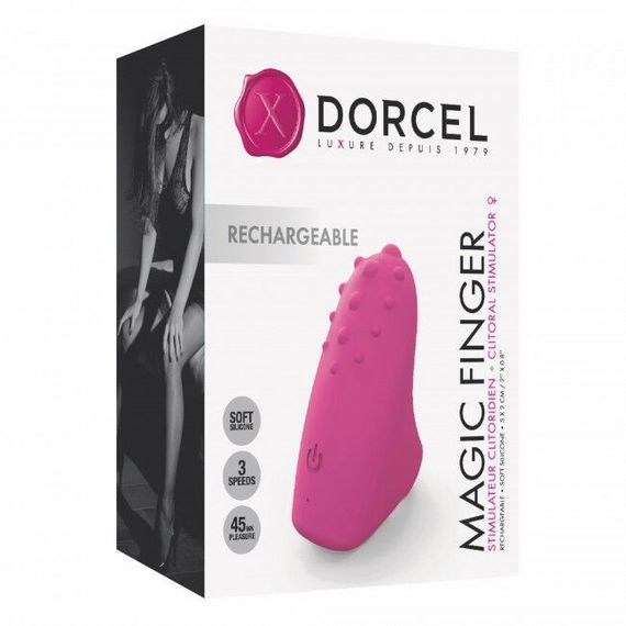 Вібратор на палець Dorcel MAGIC FINGER Rose перезаряджуваний, 3 режими роботи | Зображення 5