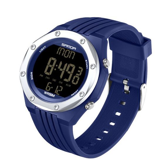 Часы Sanda 6093 Blue-Silver | Зображення 1